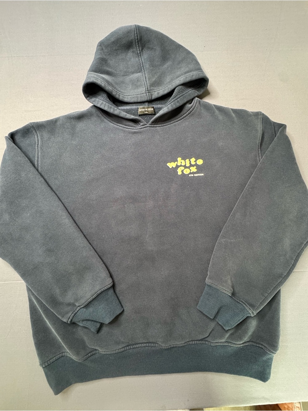 White Fox Boutique Blue 4th Edition Hoodie Sweatshirt L/XL